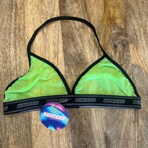 Neon Green Mesh Rave Top